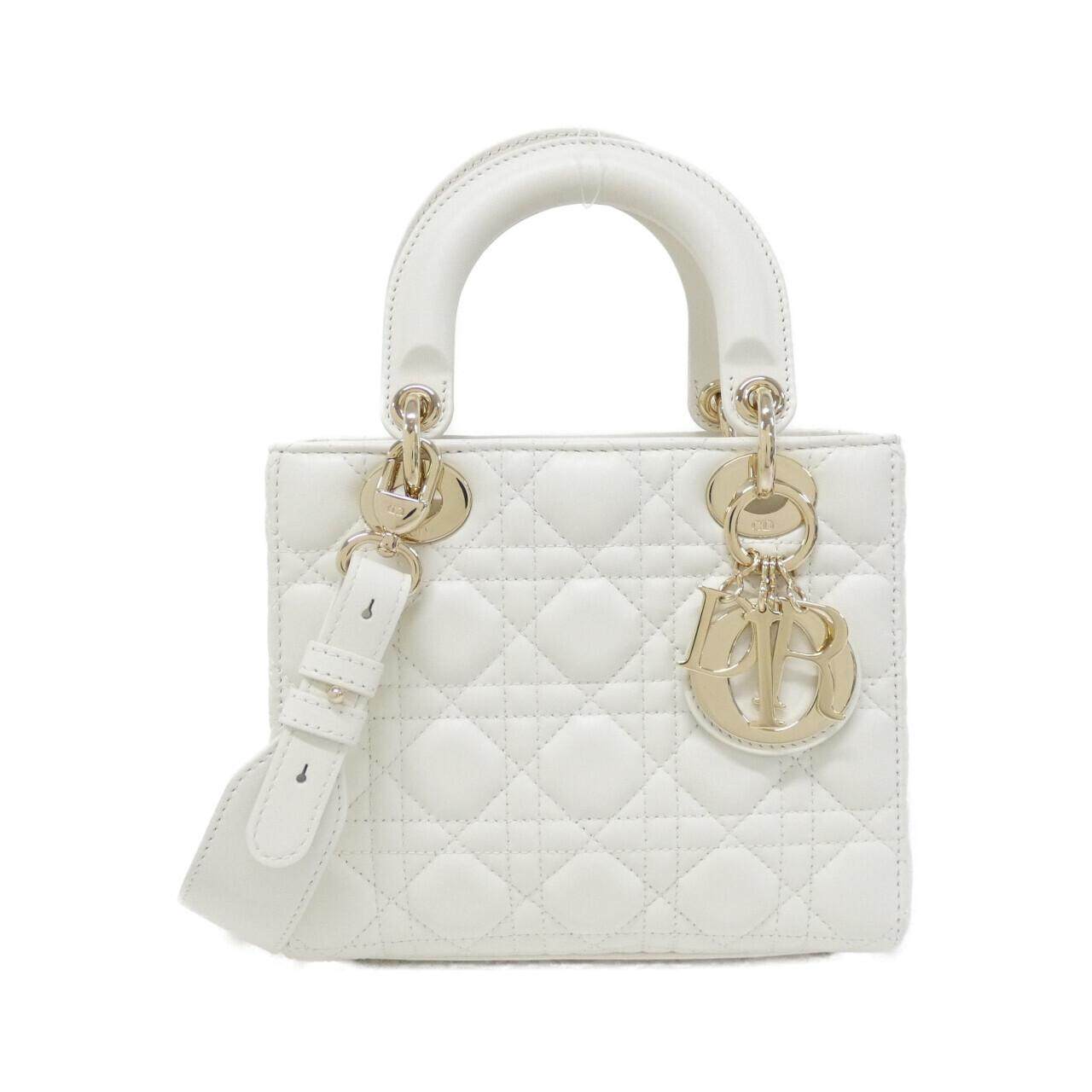 クリスチャンディオール LADY DIOR ラムスキン ハンドバッグ