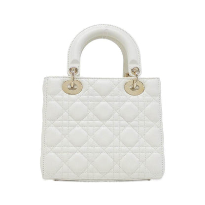 クリスチャンディオール LADY DIOR ラムスキン ハンドバッグ