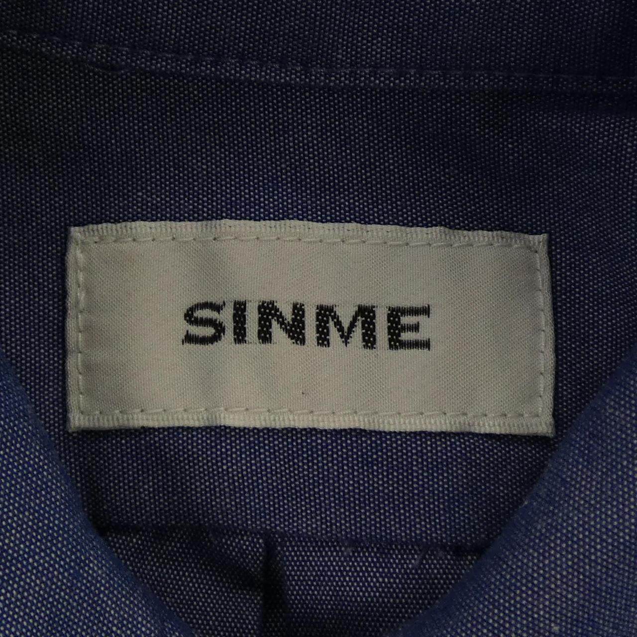 シンメ コットンシャツ