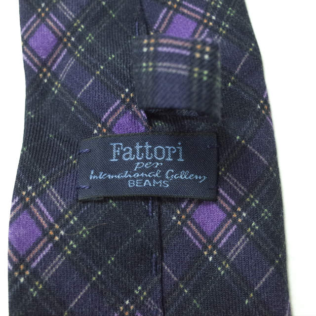 Fattori × BEAMS ウールシルクタイ