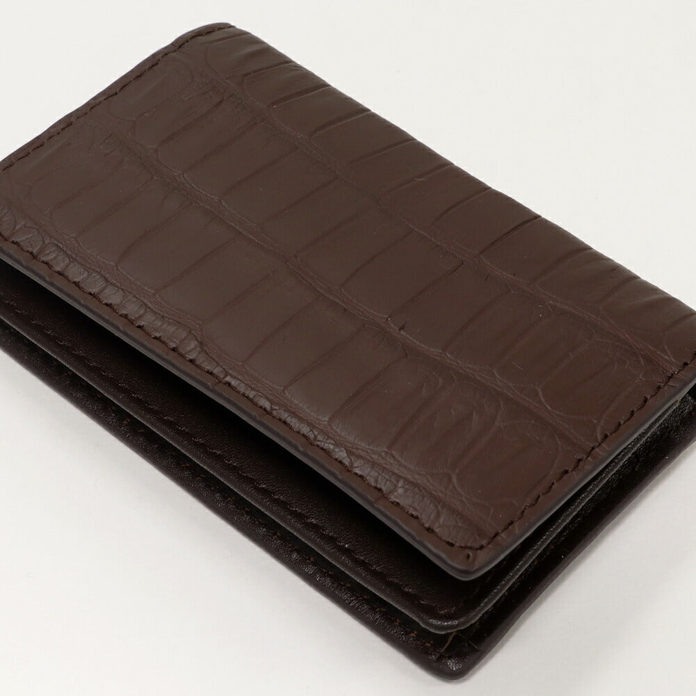 マット クロコダイル カードケース