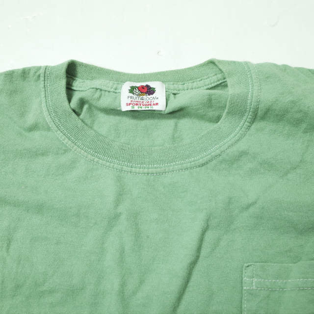 FRUIT OF THE LOOM クルーネック ポケットTシャツ