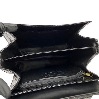 サルヴァトーレ フェラガモ クロコダイルレザー2wayハンドバッグ
