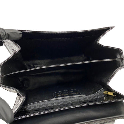 サルヴァトーレ フェラガモ クロコダイルレザー2wayハンドバッグ