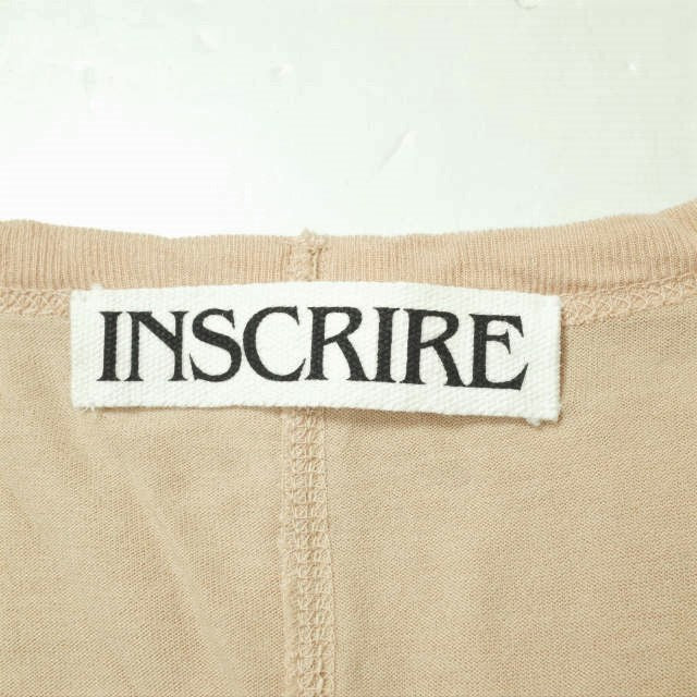 INSCRIRE アメリカン フットボール Tシャツ Vネック ベージュ