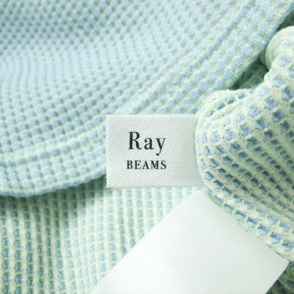 Ray BEAMS エルボー オープン ハイ ネック トップ ブルー