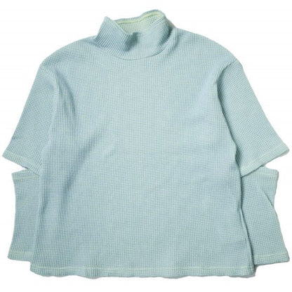 Ray BEAMS エルボー オープン ハイ ネック トップ ブルー