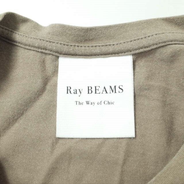 Ray BEAMS オーバーサイズ Tシャツ リヨセル コットン トップ