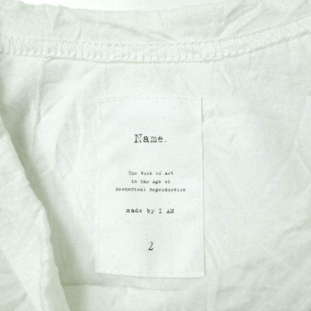 Name. オーバーサイズ フットボール Tシャツ ポリエステル コットン