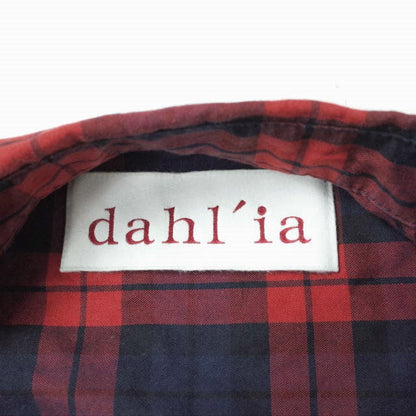 dahl'ia チェック シャツ ドレス DOP-229TT レッド