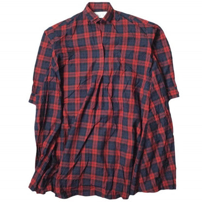 dahl'ia チェック シャツ ドレス DOP-229TT レッド
