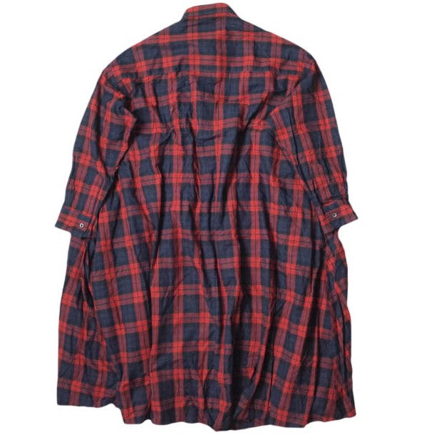 dahl'ia チェック シャツ ドレス DOP-229TT レッド