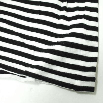 pyjama clothing ボーダー Uネック コットン Tシャツ