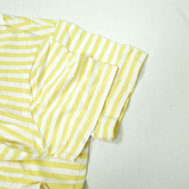 pyjama clothing ボーダー Uネック コットン Tシャツ