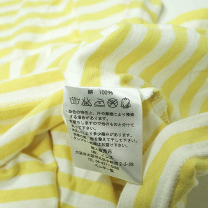 pyjama clothing ボーダー Uネック コットン Tシャツ