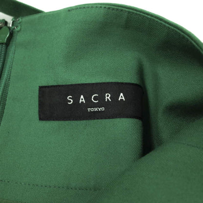 SACRA コットン リネン ストレッチ タイト スカート