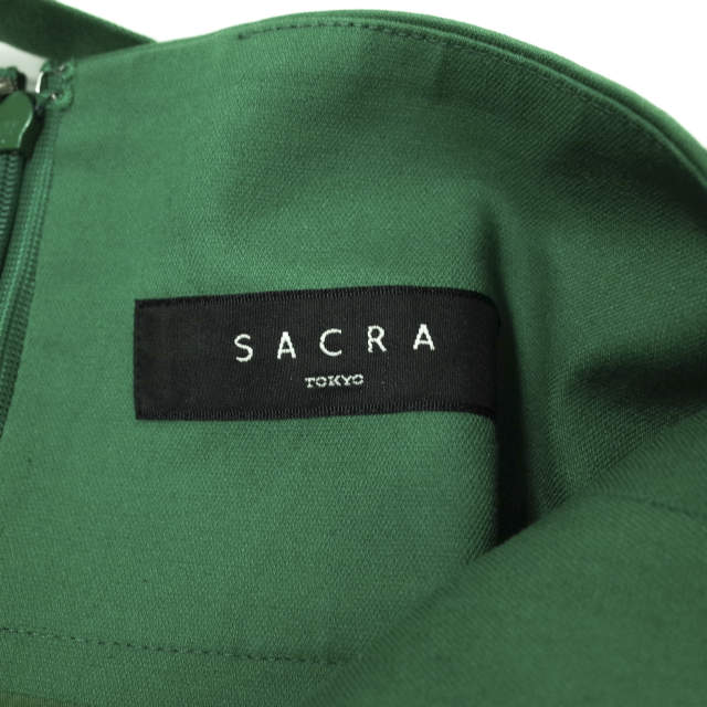 SACRA コットン リネン ストレッチ タイト スカート