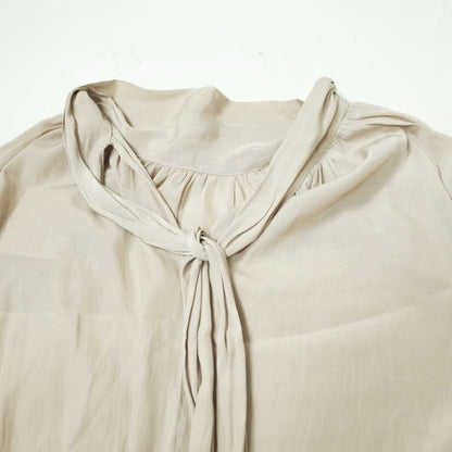 Nano Universe Long Gathered Dress Beige
