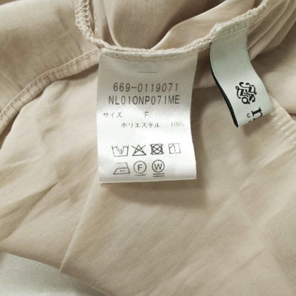 Nano Universe Long Gathered Dress Beige