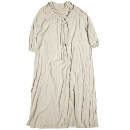Nano Universe Long Gathered Dress Beige