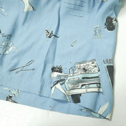 ポータークラシック ALOHA SHIRT STRONG WOMEN & RUSS レーヨンシャツ