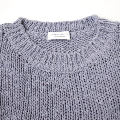 BEAUTY&YOUTH UNITED ARROWS ルーズニット パープル