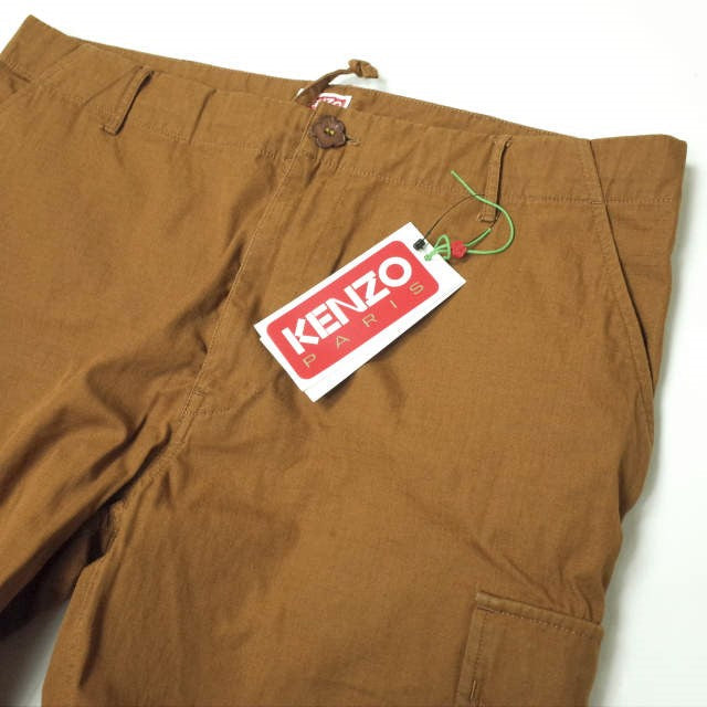 ケンゾー NIGO フラワー ボタン カーゴ パンツ ブラウン