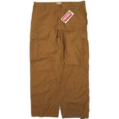 ケンゾー NIGO フラワー ボタン カーゴ パンツ ブラウン