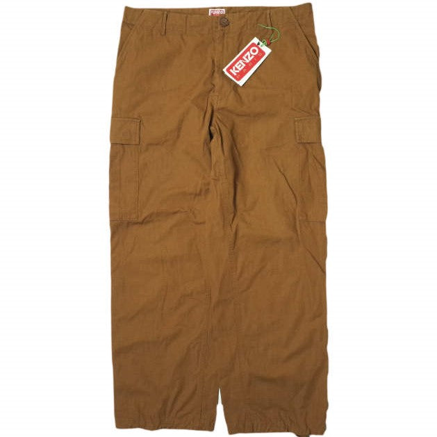 ケンゾー NIGO フラワー ボタン カーゴ パンツ ブラウン