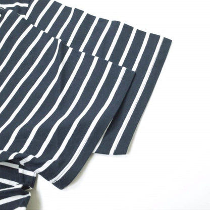 RANDT Logo S S Stripe コットンポリエステルTシャツ
