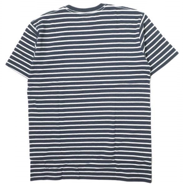 RANDT Logo S S Stripe コットンポリエステルTシャツ