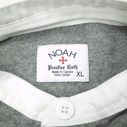 NOAH NYC ノー カラー ラグビー シャツ XL グレー