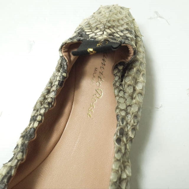 Gianvito Rossi AUDREY パイソン バレエ シューズ