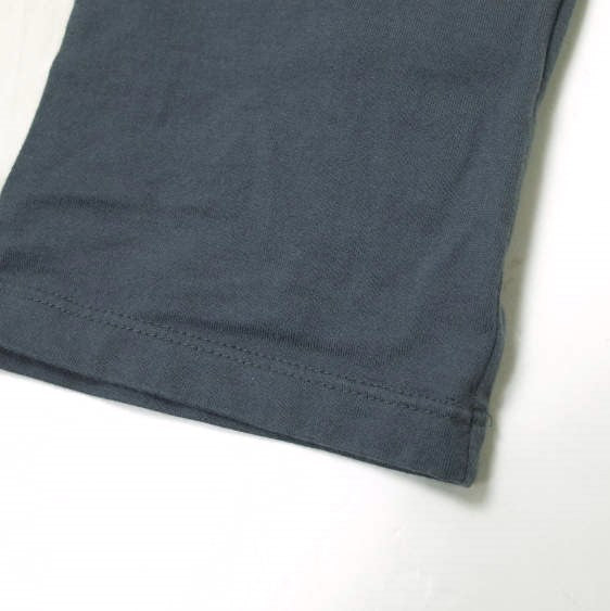 COOHEM ストライプ リブ ニット コンビ Tシャツ コットン トップ