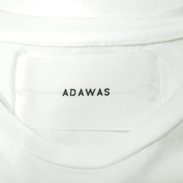 ADAWAS ジャージー ラウンド ヘム Tシャツ S/S コットン
