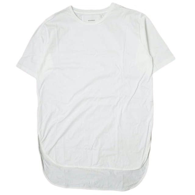 ADAWAS ジャージー ラウンド ヘム Tシャツ S/S コットン