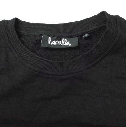 HACULLA パッチ ショート スリーブ スウェットシャツ M ブラック