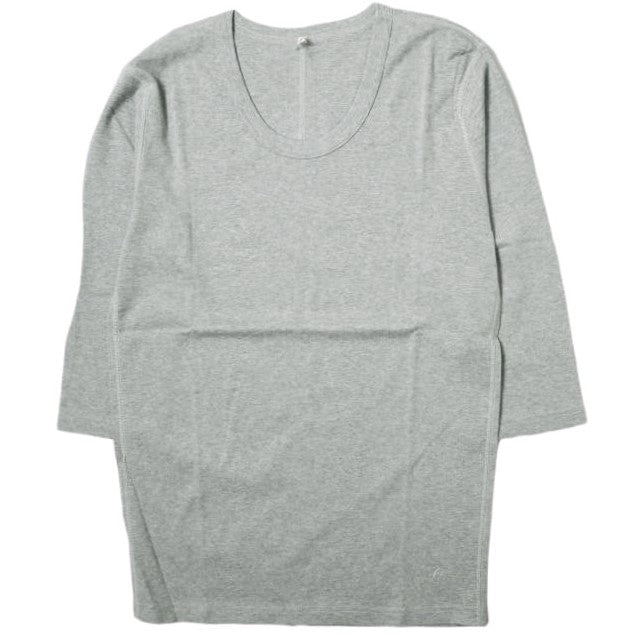 Koko ソリッド Uネック 3/4 スリーブ Tシャツ L グレー