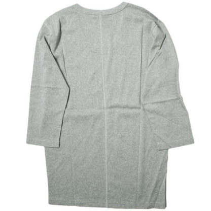 Koko ソリッド Uネック 3/4 スリーブ Tシャツ L グレー