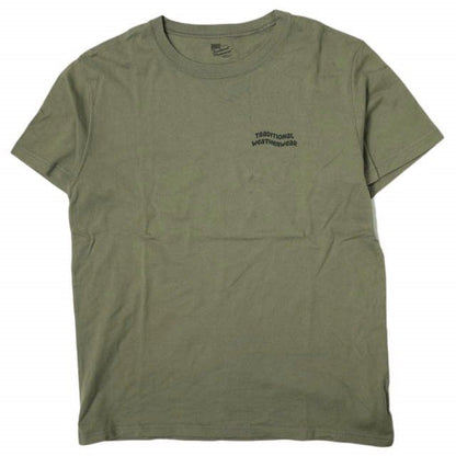 トラディショナルウェザーウェア WAVE LOGO コットンTシャツ
