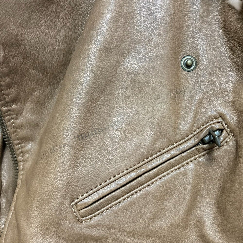 アルアバイル ラムレザーライダースジャケット