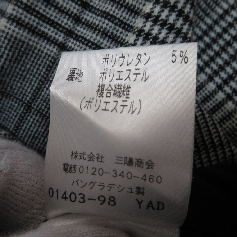 AMACA グレンチェックワイドパンツ