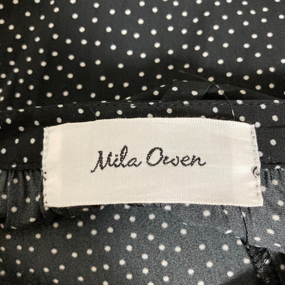 Mila Owen ドットプリントシャツワンピース