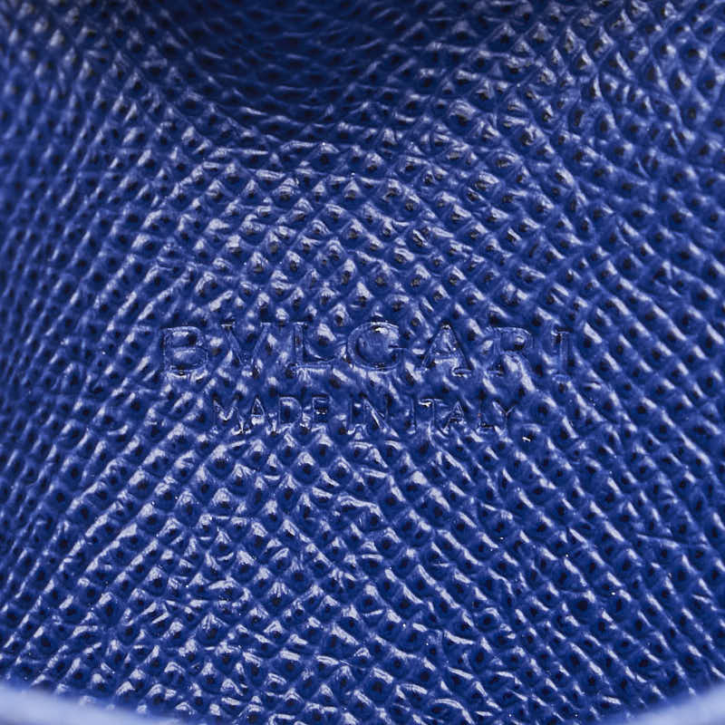 ブルガリ ロゴ クリップ レザー カード ケース