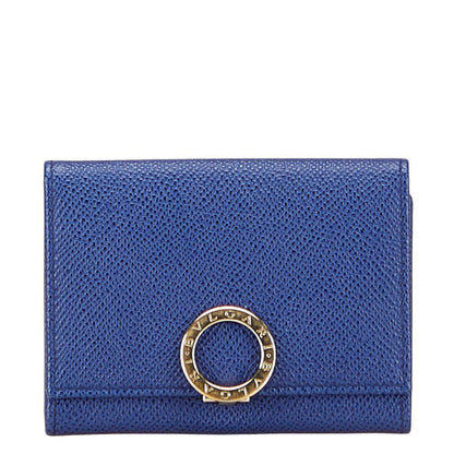 ブルガリ ロゴ クリップ レザー カード ケース