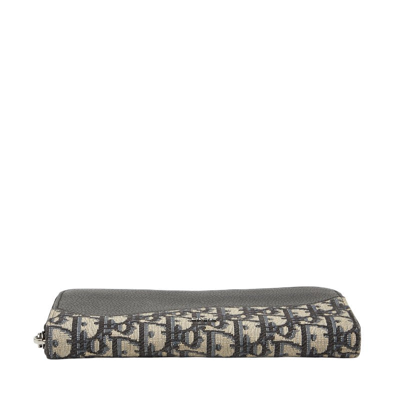 ディオール サドル オブリーク キャンバス レザー 長財布