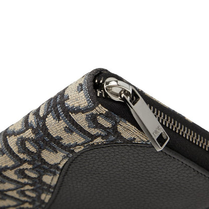 ディオール サドル オブリーク キャンバス レザー 長財布