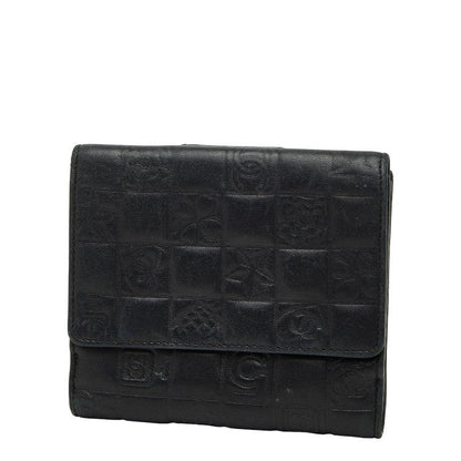 シャネル アイコン レザー二つ折り財布