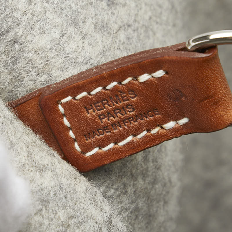 エルメス サックカリミMM フェルト カーフレザー 2wayバッグ
