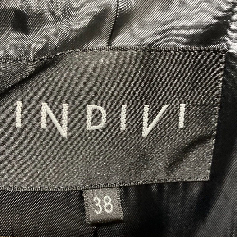 INDIVI カシミヤ ブレンド ショート コート